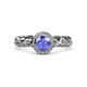 3 - Cora Signature Halo Engagement Ring 