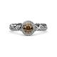 3 - Cora Signature Halo Engagement Ring 