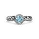 3 - Cora Signature Halo Engagement Ring 