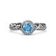 3 - Cora Signature Halo Engagement Ring 