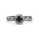 3 - Cora Signature Halo Engagement Ring 