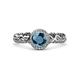 3 - Cora Signature Halo Engagement Ring 