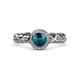3 - Cora Signature Halo Engagement Ring 