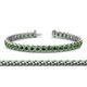 1 - Tiara 3.50 mm Green Garnet Eternity Tennis Bracelet 