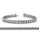 1 - Tiara 3.50 mm Aquamarine Eternity Tennis Bracelet 