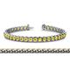 1 - Tiara 3.80 mm Yellow Sapphire Eternity Tennis Bracelet 