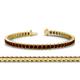 1 - Abril 3.10 mm Red Garnet Eternity Tennis Bracelet 