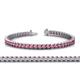 1 - Abril 3.10 mm Rhodolite Garnet Eternity Tennis Bracelet 
