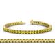 1 - Abril 3.10 mm Yellow Sapphire Eternity Tennis Bracelet 