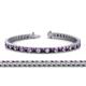 1 - Abril 3.10 mm Amethyst and Diamond Eternity Tennis Bracelet 
