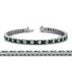 1 - Abril 3.10 mm Emerald and Diamond Eternity Tennis Bracelet 
