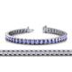 1 - Abril 3.80 mm Round Tanzanite Eternity Tennis Bracelet 