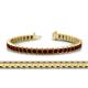 1 - Abril 3.80 mm Round Red Garnet Eternity Tennis Bracelet 