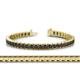 1 - Abril 3.80 mm Round Black Diamond Eternity Tennis Bracelet 