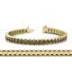 1 - Abril 3.80 mm Round Smoky Quartz Eternity Tennis Bracelet 