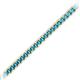 2 - Abril 2.50 mm London Blue Topaz Eternity Tennis Bracelet 