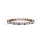 1 - Clarissa 2.00 mm Princess Cut Tanzanite and Diamond Eternity Band 