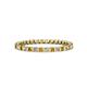 1 - Clarissa 2.00 mm Princess Cut Citrine and Diamond Eternity Band 