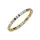 3 - Clarissa 2.00 mm Princess Cut Iolite and Diamond Eternity Band 