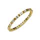 3 - Clarissa 2.00 mm Princess Cut Citrine and Diamond Eternity Band 