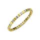 3 - Clarissa 2.00 mm Princess Cut Yellow Sapphire and Diamond Eternity Band 
