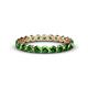 1 - Valerie 2.70 mm Green Garnet Eternity Band 