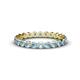 1 - Valerie 2.70 mm Aquamarine Eternity Band 