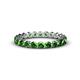 1 - Valerie 2.70 mm Green Garnet Eternity Band 