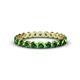 1 - Valerie 2.70 mm Green Garnet Eternity Band 