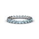 1 - Valerie 2.70 mm Aquamarine Eternity Band 