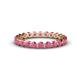 1 - Valerie 2.70 mm Rhodolite Garnet Eternity Band 