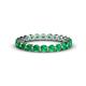 1 - Valerie 2.70 mm Emerald Eternity Band 