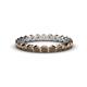 1 - Valerie 2.70 mm Smoky Quartz Eternity Band 