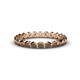 1 - Valerie 2.70 mm Smoky Quartz Eternity Band 