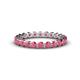 1 - Valerie 2.70 mm Rhodolite Garnet Eternity Band 