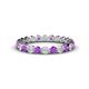 1 - Valerie 2.70 mm Amethyst and Diamond Eternity Band 