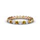 1 - Valerie 2.70 mm Citrine and Diamond Eternity Band 