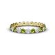 1 - Valerie 2.70 mm Peridot and Diamond Eternity Band 