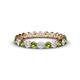 1 - Valerie 2.70 mm Peridot and Diamond Eternity Band 