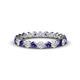 1 - Valerie 2.70 mm Iolite and Diamond Eternity Band 