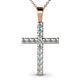 1 - Aja Aquamarine Cross Pendant 