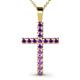 1 - Aja Amethyst Cross Pendant 