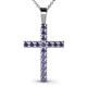 1 - Aja Iolite Cross Pendant 