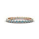 1 - Arria 2.00 mm Blue Topaz Eternity Band 