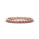 1 - Arria 2.00 mm Rhodolite Garnet Eternity Band 