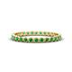 1 - Arria 2.00 mm Created Emerald Eternity Band 
