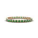 1 - Arria 2.00 mm Created Emerald Eternity Band 