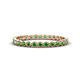 1 - Arria 2.00 mm Green Garnet Eternity Band 