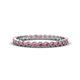 1 - Arria 2.00 mm Rhodolite Garnet Eternity Band 