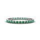 1 - Arria 2.00 mm Created Emerald Eternity Band 